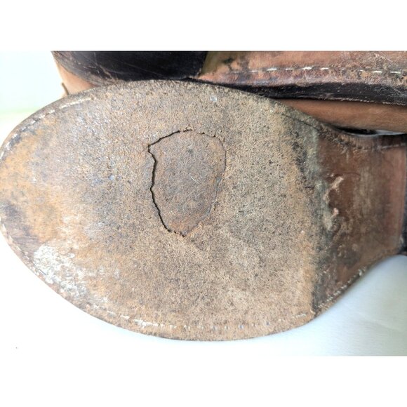 Frye Carmen Boots Womens Size 8.5 Tan Brown Tall Leather Zip Western Riding - Picture 10 of 11